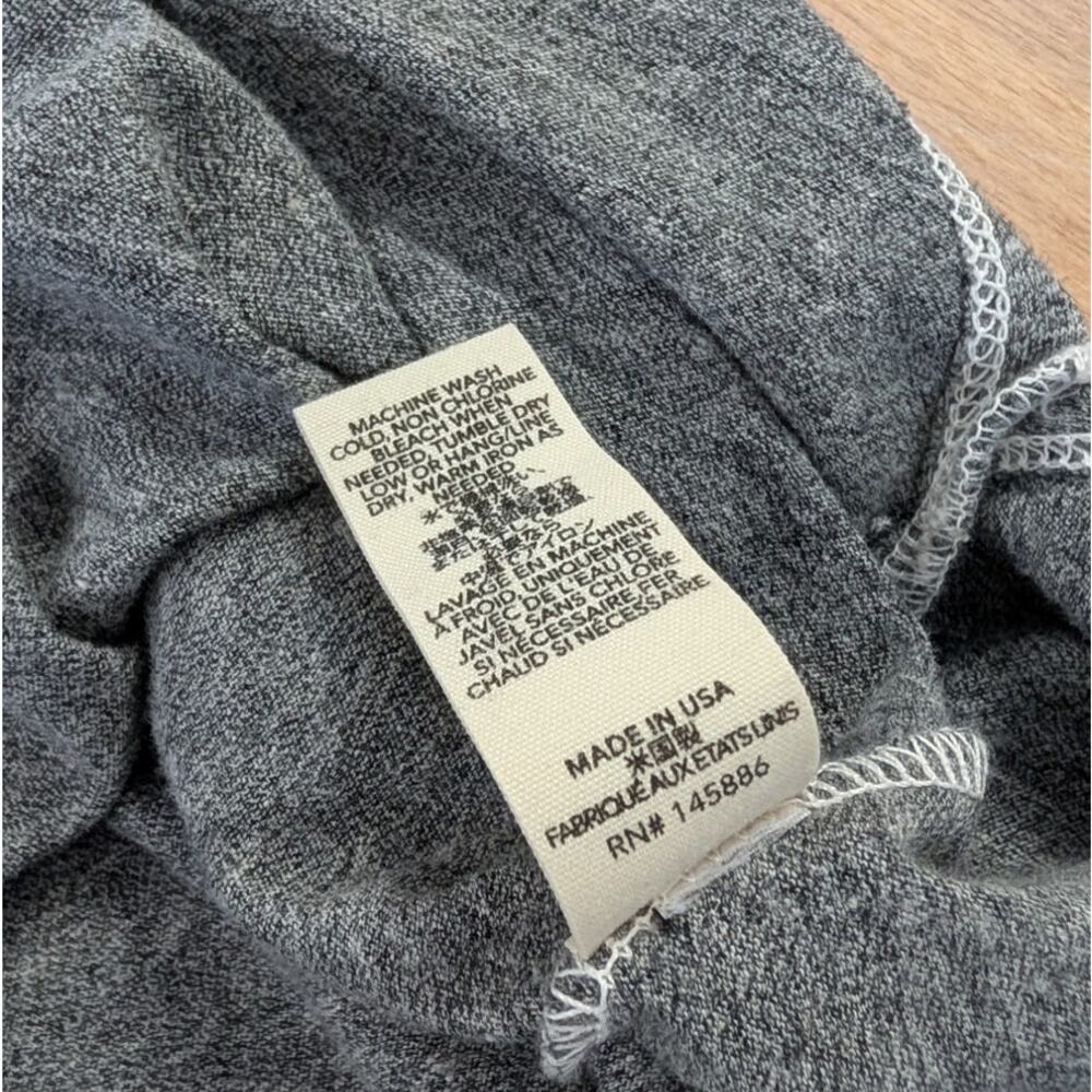 The Great. T-Shirt Dress Womens 3/L Heather Grey Short Sleeve Relaxed Midi/Maxi - Picture 7 of 12
